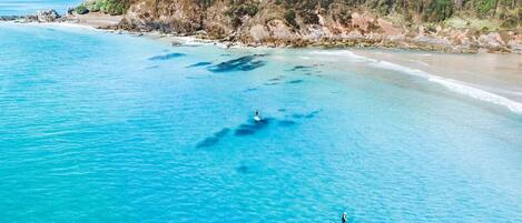 Beach nearby, sun-loungers, beach towels