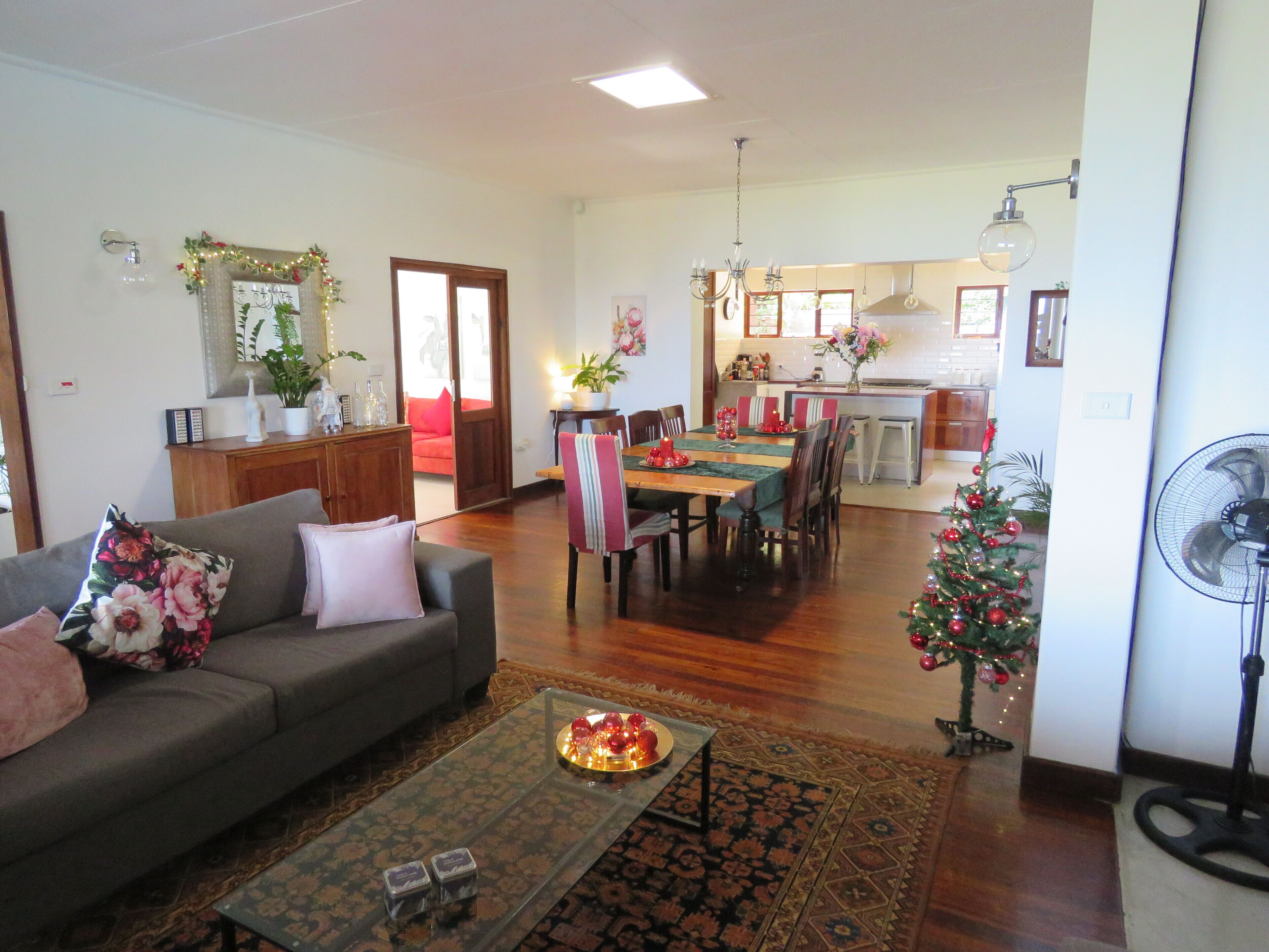 Family House, 5 Bedrooms, Ocean View, Garden Area | Living area | 32-inch Smart TV with digital channels, Netflix, streaming services
