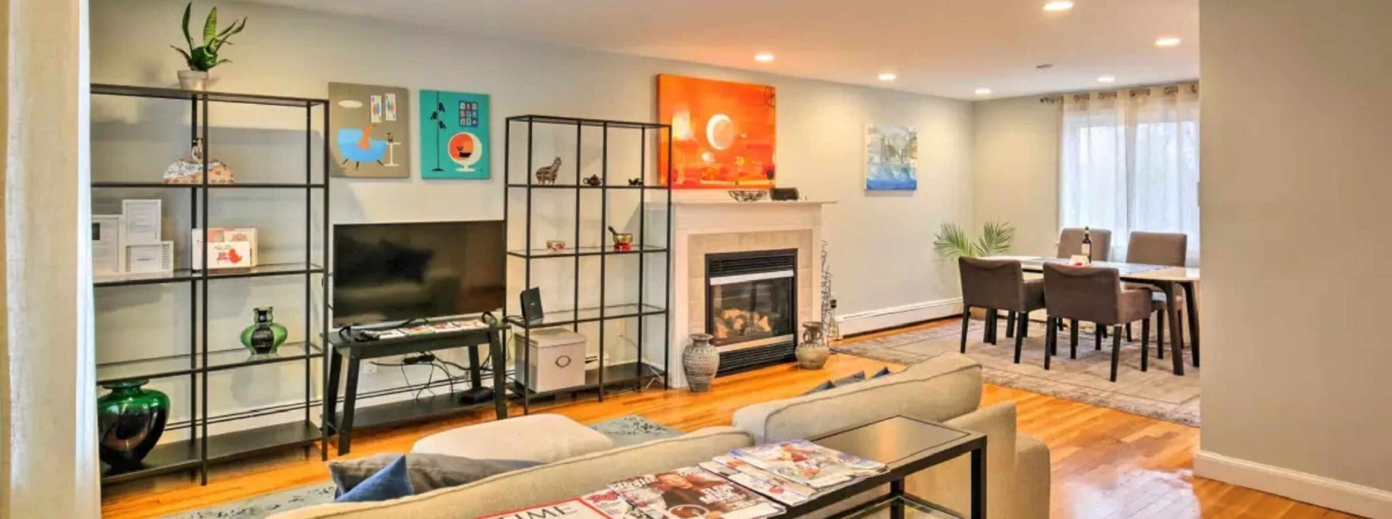 Sunny Modern w/parking Outdoor Hut Tub Sauna Wi-Fi near BC BU Boston Cambridge ✈