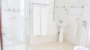 Zweibettzimmer | Dusche im Bad