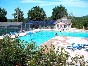 Una piscina riscaldata