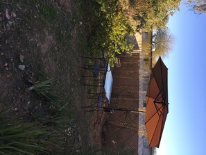 Terrace/patio - Studio with original art and artistic furniture (Tucson)