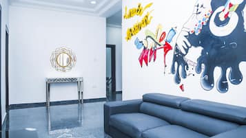 Sitteområde i lobbyen