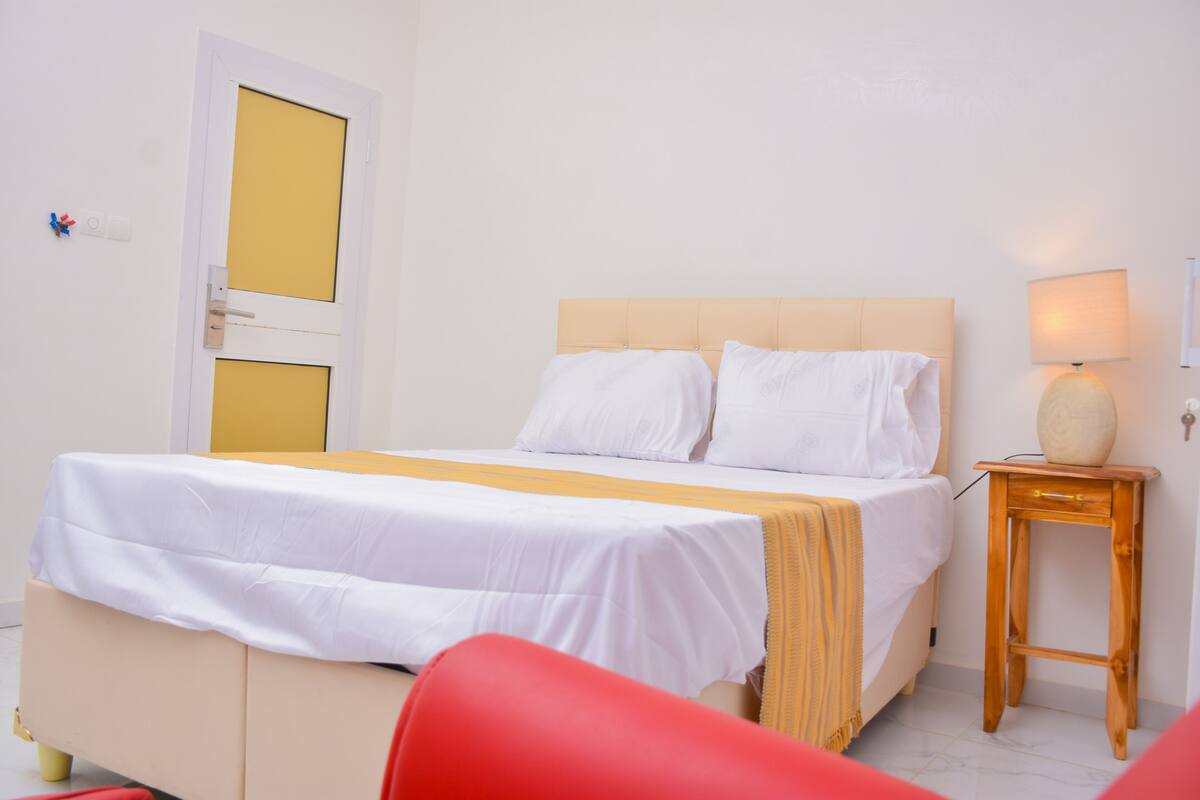 Premium bedding, memory-foam beds, minibar, desk