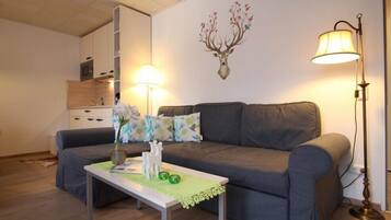 Apartment, Balcony (Esterberg) | Living area | Flat-screen TV