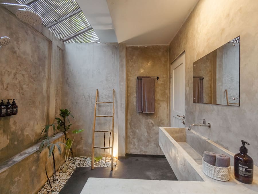 Kamar Twin Standar, teras | Kamar mandi | Shower, pancuran hujan, pengering rambut, dan handuk