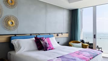 Premium bedding, minibar, in-room safe, desk