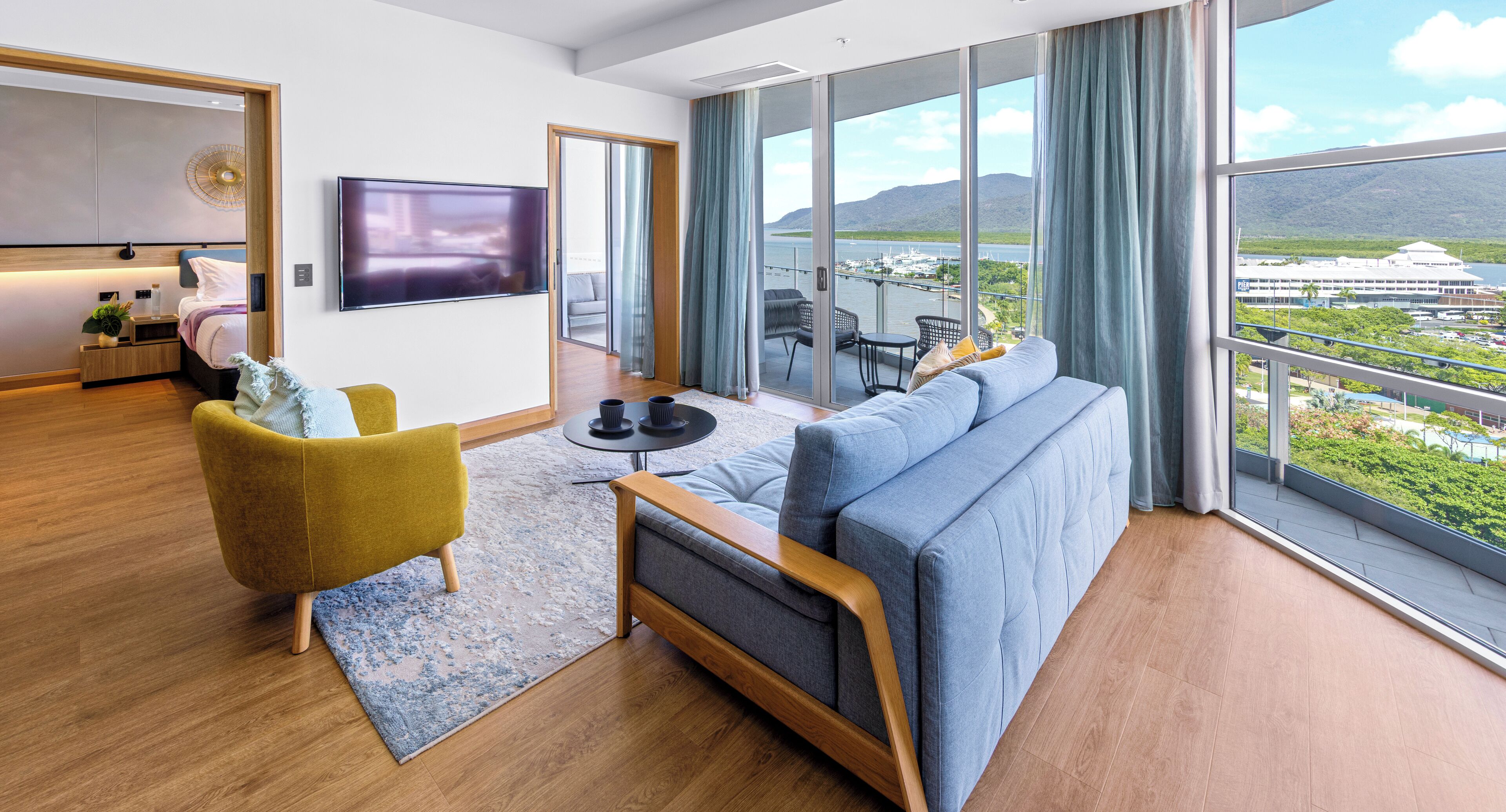 Sea Suite One Bedroom | Living area | 55-inch Smart TV with digital channels, TV, Netflix