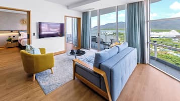 Sea Suite One Bedroom | Living area | 55-inch Smart TV with digital channels, TV, Netflix