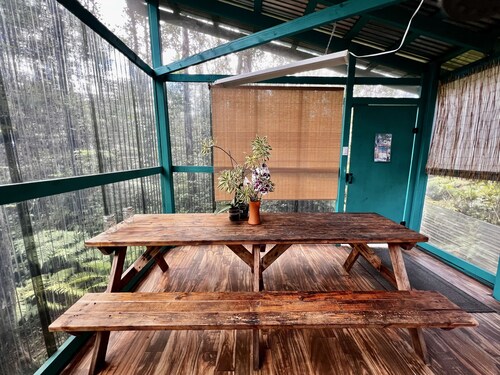 Off-Grid Bungalow with Volcano Alerts & Rescue Dogs