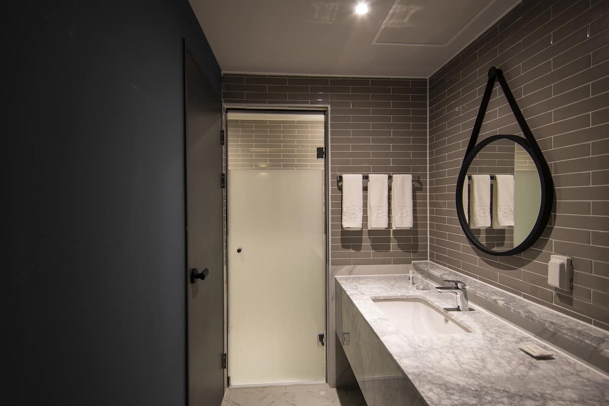 standard double | bathroom | hair dryer, bathrobes, slippers, bidet