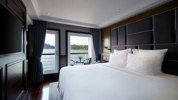 Premium bedding, down comforters, Tempur-Pedic beds, minibar