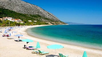 Vlak bij het strand, wit zand