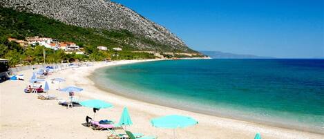 Plage à proximité, sable blanc