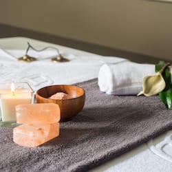 Hot tub, steam room, body treatments, aromatherapy, hot stone massages