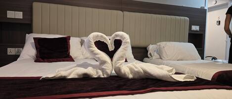 Free WiFi, bed sheets