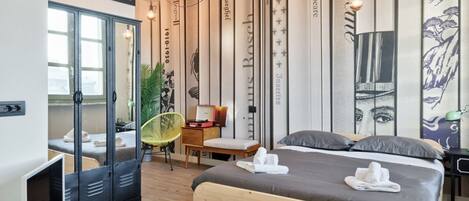 1 makuuhuone, silitysrauta/-lauta, Wi-Fi, vuodevaatteet