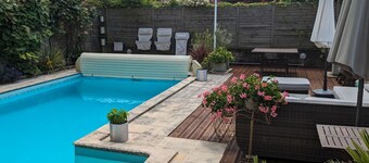 Centrum van prachtige Monpazier met zwembad - Begane grond met één slaapkamer