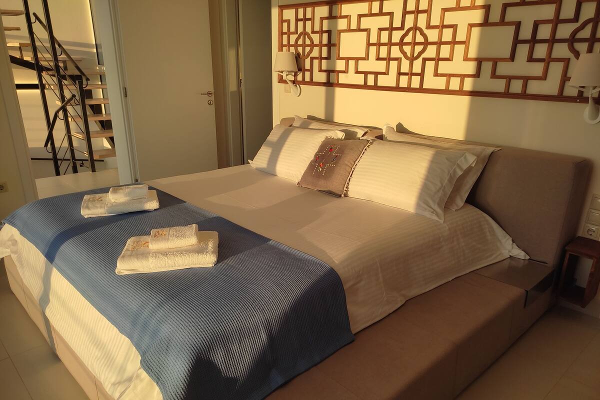 皇家別墅 | 埃及棉床單、高級寢具、記憶床墊、客房內保險箱