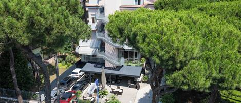 Façana frontal de l'allotjament