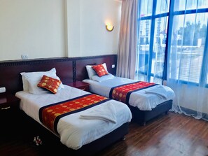Basic Twin Room | Desk, laptop workspace, blackout drapes, free WiFi - Tsehay Zeleke Hotel (Debark)