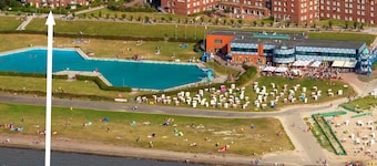 Apartamento en la playa de arena - sin barreras - dique norte - justo en el paseo marítimo