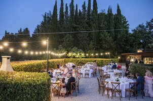 Outdoor wedding area