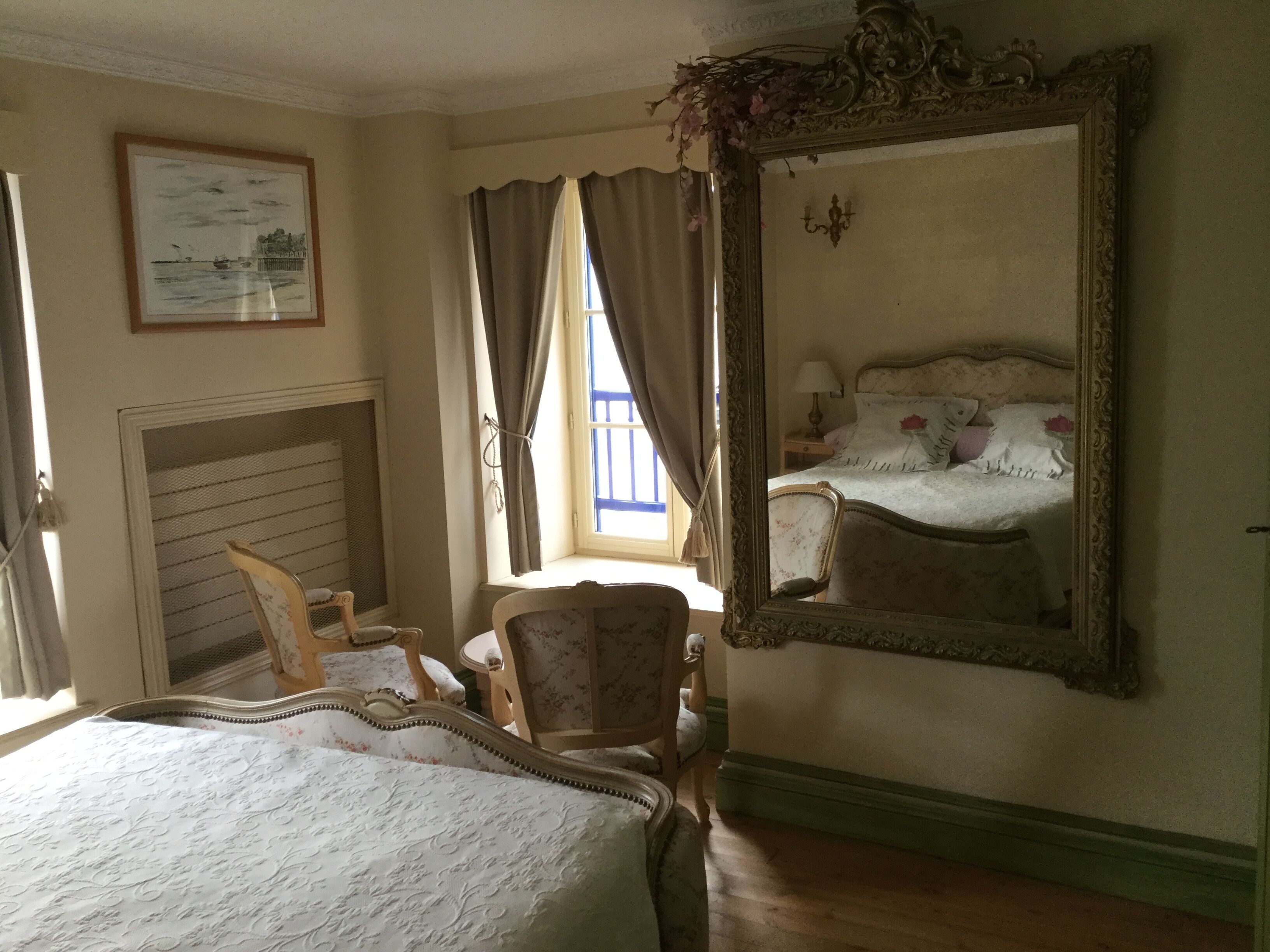 Individually decorated, individually furnished, desk, blackout drapes