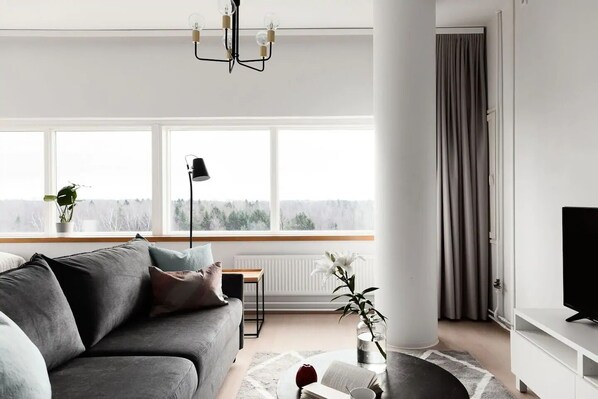 TV - Beautiful one bedroom apartment on the 9th floor (41) (Helsingfors)