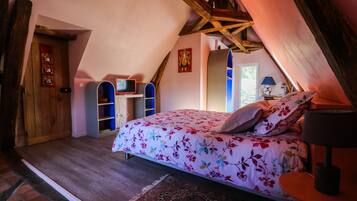 Tweepersoonskamer | Lakens van Egyptisch katoen, luxe beddengoed, individueel gedecoreerd