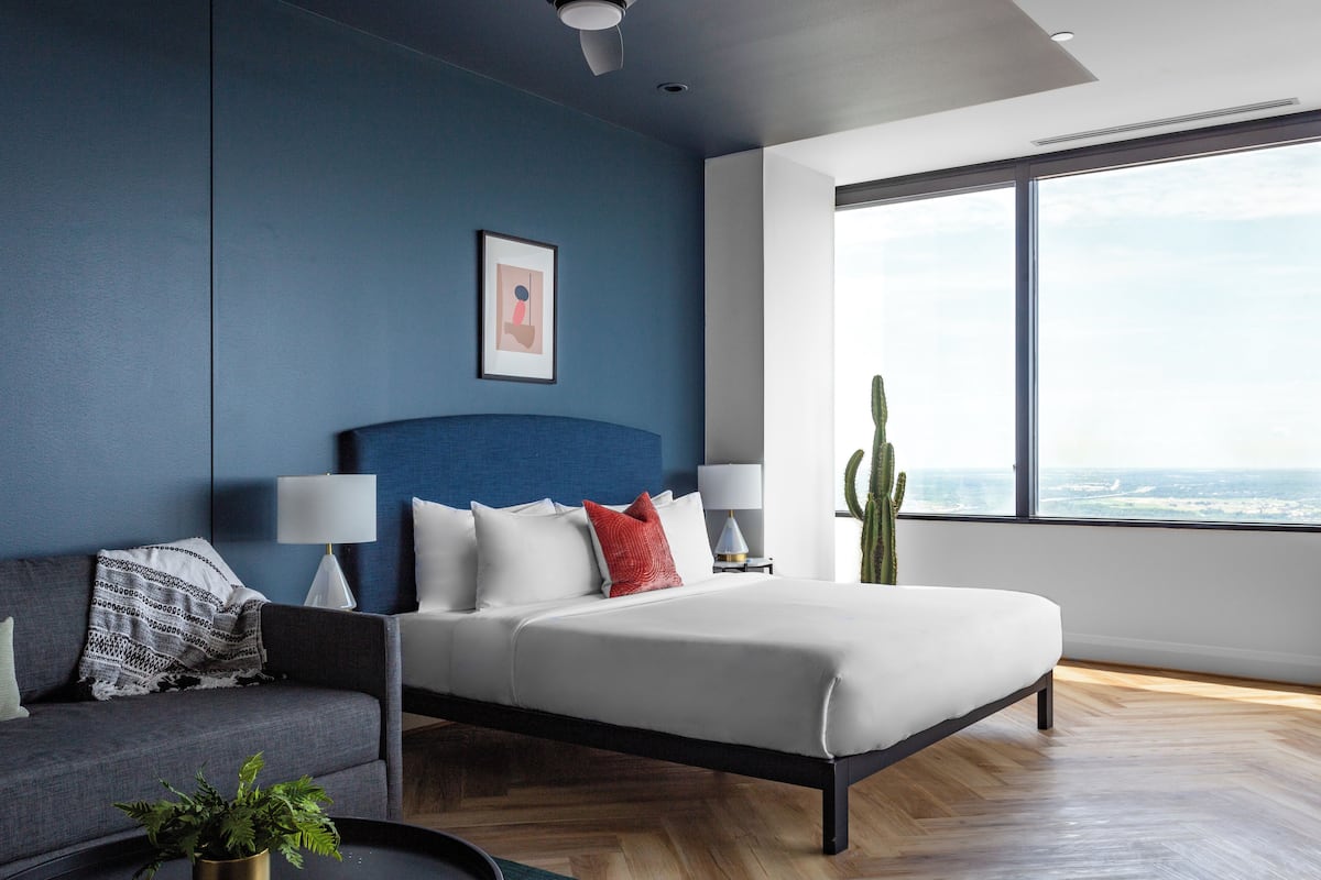 Premium bedding, blackout drapes, iron/ironing board, WiFi (free)