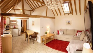 Télévision, lecteur de DVD, livres