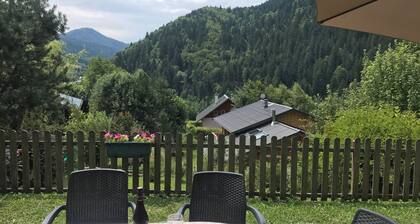 Bel emplacement dans le magnifique parc national des Bauges, Alpes françaises. Randonnée à vélo