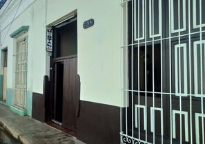 Hostal Rueda offers a secure and welcoming entrance.