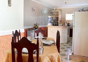Daily full breakfast (USD 5 per person)