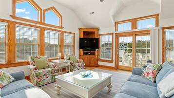 TV connectée, cheminée, jeux vidéo