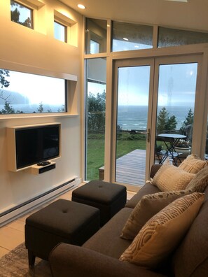 Télévision, cheminée, Netflix, lecteur de DVD