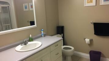 Club Chalet | Bathroom | Combined shower/tub, towels