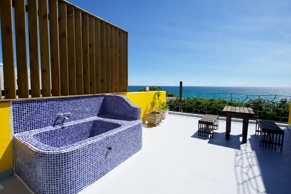 더블룸, 라나이, 바다 전망 | 테라스/파티오