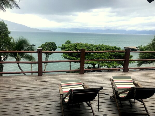 Terrace/patio - RENT HOUSE SEA VIEW IN ILHABELA !! (Siriúba)