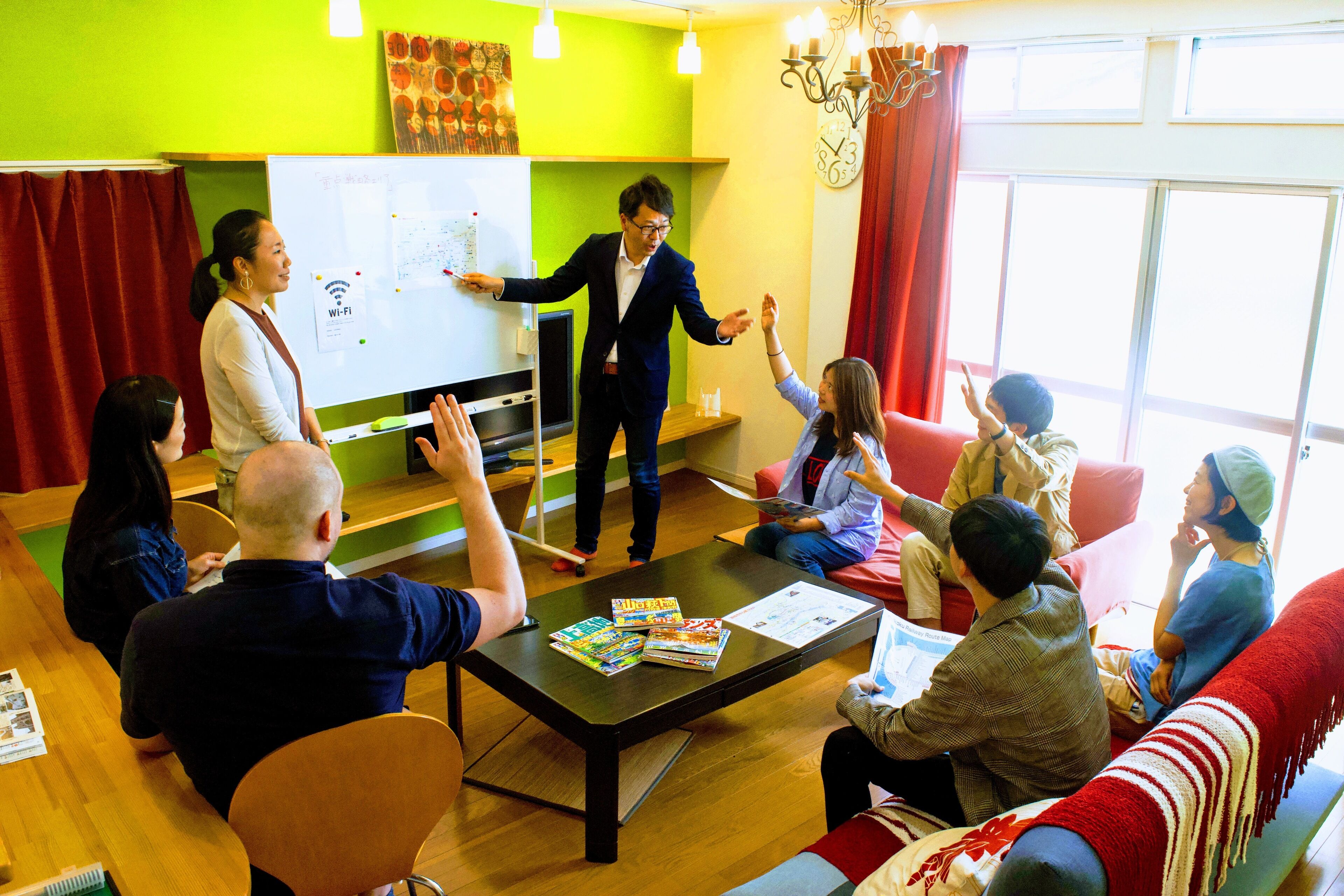 Max Occupancy 12 People, Non Smoking | Living area | Flat-screen TV