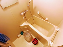 Apartamento básico, 3 habitaciones, no fumadores (Private Vacation Home, Max 12 people) | Baño | Bañera y ducha independientes, toallas y champú