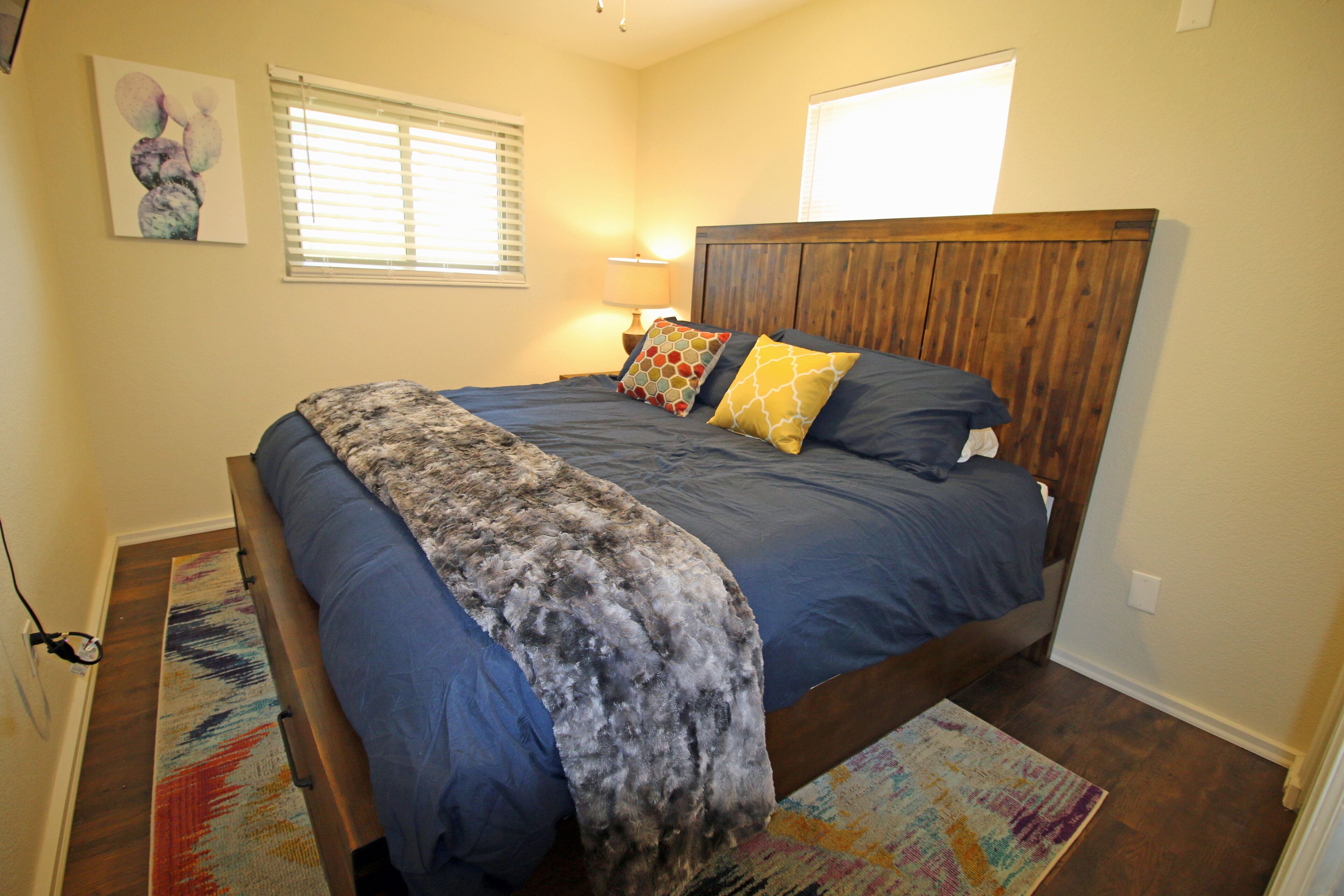 4 bedrooms, iron/ironing board, travel crib, WiFi
