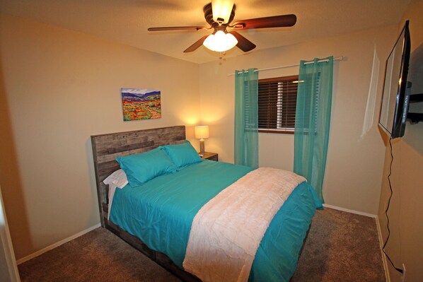 4 bedrooms, iron/ironing board, travel cot, WiFi