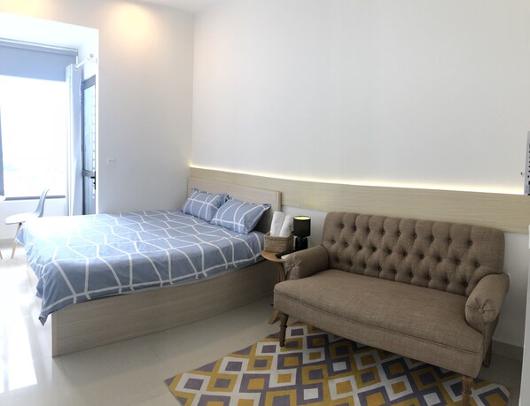 Luxury-Studio, 1 Queen-Bett, Raucher, Stadtblick