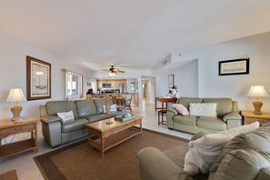 TV, fireplace, DVD player, books