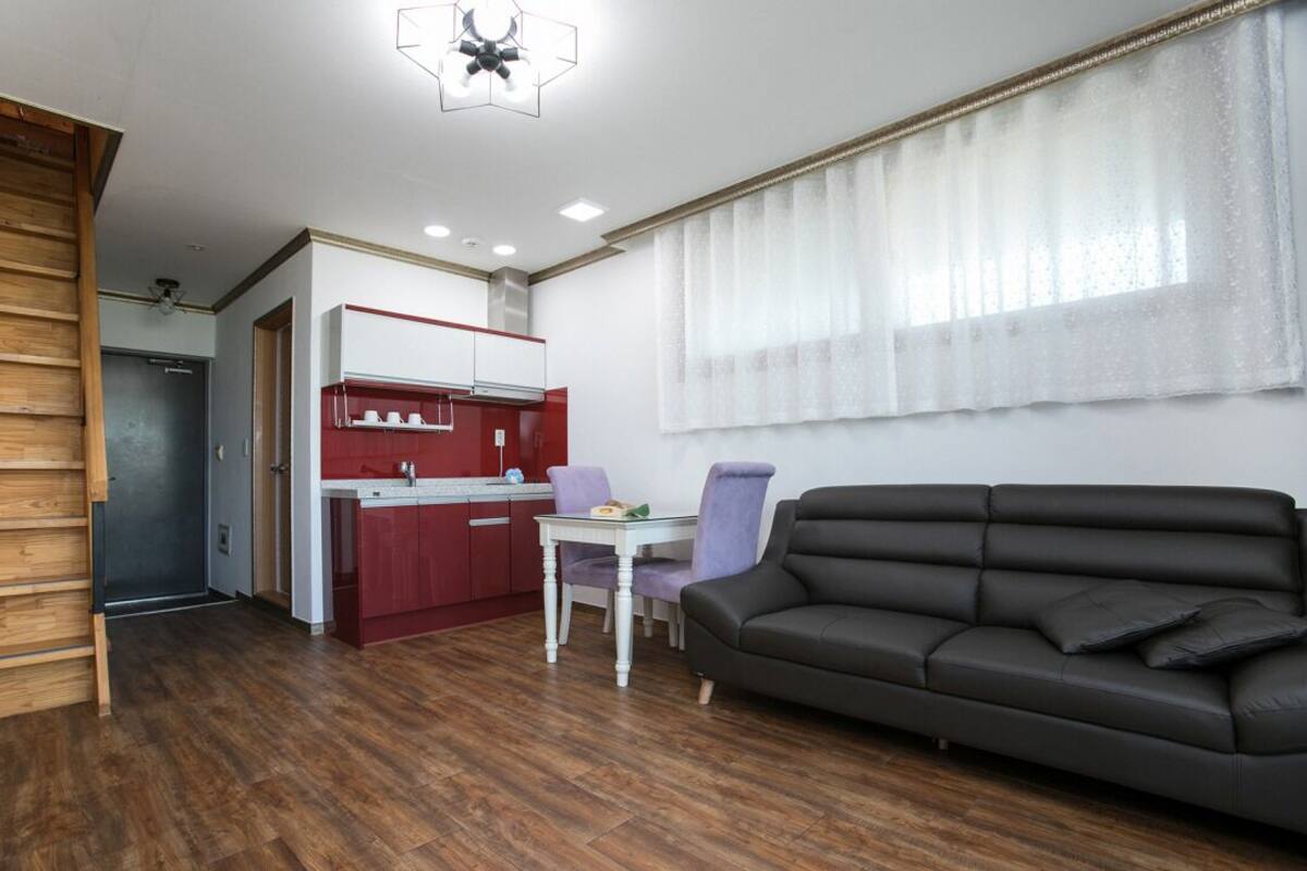 Loft (Solhyang 203) | Living area | Flat-screen TV