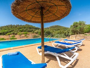 Pool - Beautiful private villa for 6 people with private pool, WIFI, TV, terrace and pets allowed (Felanitx)