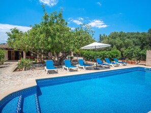 Pool - Stunning private villa for 6 people with A/C, private pool, WIFI, TV and terrace (Felanitx)