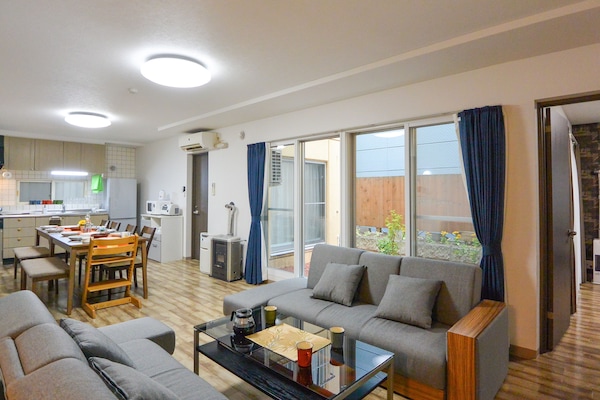 32-inch flat-screen TV with cable channels